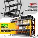 CCIOBTE Heavy Duty Storage Shelving Unit 3-Tier Metal Garage Shelf, Adjustable Steel Utility Rack 5000LBS Capacity Industrial Warehouse Organizer for Basement,59" W x 19" D x 54" H