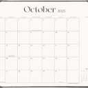 Simplified Desk Calendar 2026 with Desktop Mat, Cabbrix Large Desk Pad Calendar 21" x 16-1/2" Including January 2026 to December 2026, Desk Blotter Calendar 2026 for Home School and Office (Black)