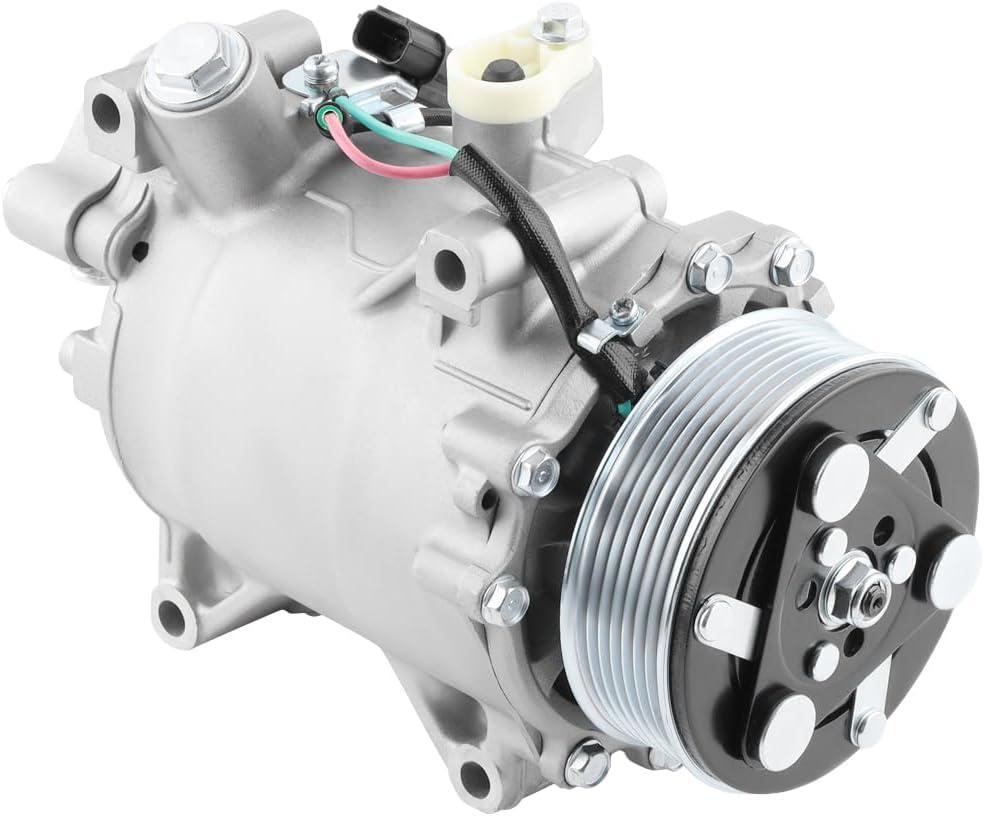 Car A/C Compressor Fit for ILX 13-15, for RDX 07-12, for Honda CRV 2.4L 07-14, Civic 12-15 Automotive Replacement AC Compressor 38810RWCA03 A/C Compressor for Car CO 4920AC