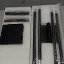 Battery Operated Wall Sconce Set of 2, Wall Sconces 3000K-6000K Dimmable Rechargeable Wall Sconce with Remote Control, 350°Rotate LED Wireless Wall Lights for Living Room, Hallway, Bedroom(Black)