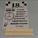 Trgowaul 18th Birthday Decorations Boys Girls, Vintage Back in 2007 Birthday Poster Acrylic Table Sign with Stand, 18th Anniversary Decor Gifts for Boys Girls, Vintage 2007 Poster 18 Birthday Decorations