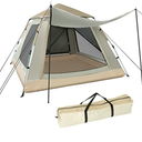 Instant Pop Up Tents for Camping, 3-4 Person Camping Tent Waterproof with Sunshade, Easy Setup Automatic Hydraulic ，Portable Lightweight Great for Backpacking, Trip, Hiking, Outing