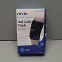 REVIX Ice Wrap for Knee Discomfort, Reusable Knee Ice Pack Wrap with Cold Compress Therapy for Muscle Ache, Promotes Post-Workout Recovery, Soft Plush Lining, Black