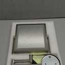 Rechargeable Wall Mounted Makeup Mirror with Lights, 4000mAh Double Sided 1X/10X Magnifying Vanity Mirror with 3 Color Lights, Touch Dimmable, 360 Extension Foldable Arm(Brushed Nickel