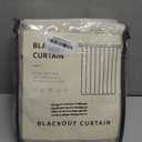 100% Blackout Shield Linen Blackout Curtains for Bedroom 90 Inches Long, Back Tab/Rod Pocket Living Room Drapes, Thermal Insulated Blackout Curtains 2 Panels Set, 50" W x 90" L, Oatmeal