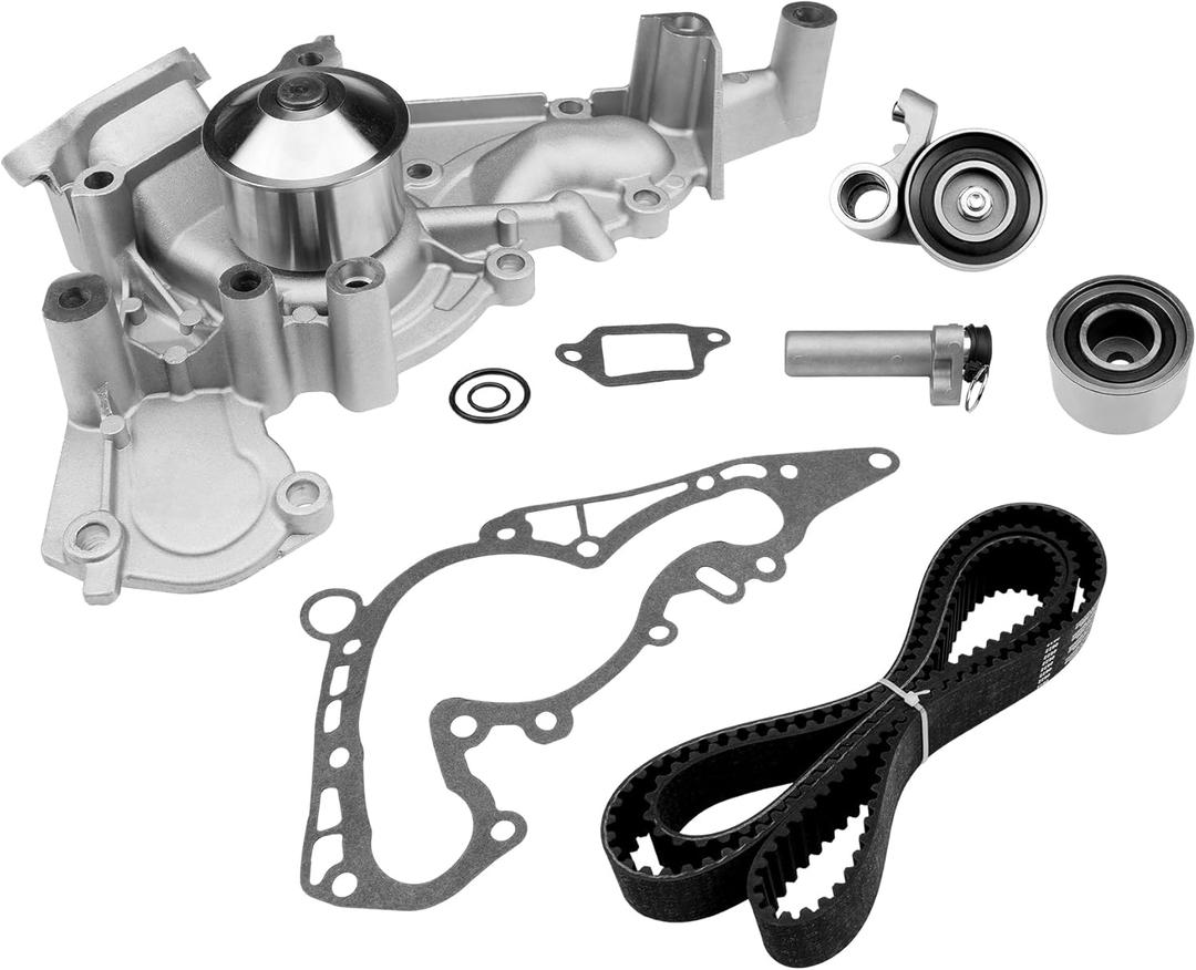 Engine Timing Belt Kit with Water Pump | Compatible with 1998-2010 Toyota 4Runner Land Cruiser & Lexus GS400 GX470 SC400-4.0L, 4.3L, 4.7L V8 Engine | Replaces# TKT021, TCKWP298