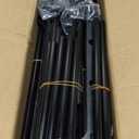 LANTEFUL 3 Tier Shoe Rack for Closet, Shoe Organizer with 5 Hooks, Long Shoe Shelf Storage for Sneaker and Boot Stackable Free Standing Shoe Rack for Entryway, Garage, Small Spaces, Dorm (Black)