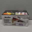 Mueller Pro-Series All-in-One, 12 Blade Mandoline Slicer for Kitchen, Food Chopper, Vegetable Slicer and Spiralizer, Cutter, Dicer, Grater, Kitchen Gadgets Sets with Container, White Sand/Gray