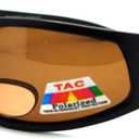 JuicyOrange Mens Wrap Around Sport Sunglasses Polarized Plus Bifocal Reading Lens Black (black (brown), 2.75)