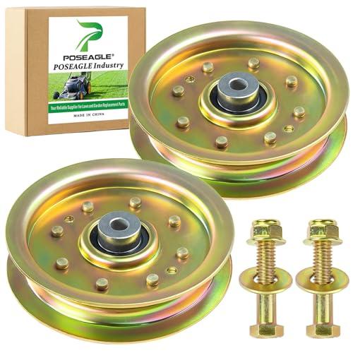 POSEAGLE 2 Pack 756-04129b Idler Pulley Replaces 956-04129b 753-08171 753-08068a 78-065 for Cub Cadet 42" 50" RZT50 RZT54 LTX1040 LTX1045 LTX1050 LT1045 LT1050 Craftsman LT2000 Troy Bilt 42" Mowers