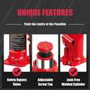 BIG RED 20 Ton (40,000 LBs) Torin Welded Hydraulic Car Bottle Jack for Auto Repair and House Lift, Red, TAM92003B