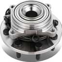 DNA MOTORING Front Wheel Bearing Hub Assembly w/ABS Sensor Compatible with 14-18 Ram 2500/3500 4WD, OEM-WHA-0224