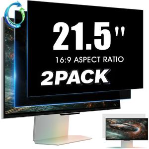 YAKAI 1 Pack 21.5 Inch Computer Privacy Screen for 16:9 Aspect Ratio Widescreen Monitor, Computer Monitor Privacy Filter, Removable Protector Film