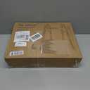 Folding Walkers for Seniors with 2 Skis and 5" Wheels, Lightweight Adult Rolling Walker, Supports Up to 350 Pounds, Adjustable Height, Aluminum Standard Walker, Silver