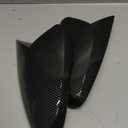 1Pair Side Mirror Cover Rear View Mirror Cover Trim For Hyundai Veloster 2012 2013 2014 2015 2016 2017 (Carbon Fiber Black)