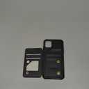 Vinich for iPhone 11 Wallet Case with Card Holder, RFID Blocking Credit Slots Kickstand Shockproof Phone Cover Fit for iPhone 11 6.1" Black