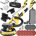 Drywall Sander with Vacuum Dust Collection, 99% Dust-Free Electric Pole Sander for Drywall, 6A 780W 7 Variable Speed 9001800 RPM, Telescoping Handle, LED Light, 16FT Power Cord, for Popcorn Ceiling