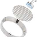 Teyearlife 51mm Magnetic Espresso Dosing Funnel - 8 Neodymium Magnets, 304 Stainless Steel, Compatible with 51mm Delonghi Portafilter (Decica Series), Spill-Free Coffee Accessory