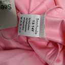 NEW 6-14 Years Girls Dress Mesh Polka Dot Ruffle Sleeve A-Line Party Skater Dress Wedding Guest Graduation Formal (Pink), 13-14Y