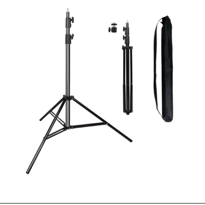 Heavy Duty Light Stand 9.5 Feet/2.8 Meters Adjustable Spring Cushioned Metal Photography Tripod Stand for Photo Studio Speedlight, Ring Light, Photographic Equipments Thickening Flash Stand