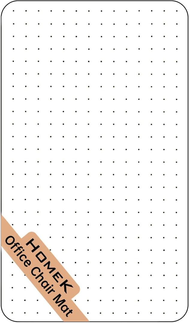 Office Chair Mat for Medium Pile Carpets, 55" x 32" Delivered Flat Desk Floor Mat for Carpeted Floors - Easy Chair Rolling, Heavy Duty Studded Computer Chair Mat for Carpet (32"x55" Rectangular)