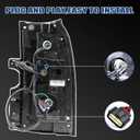 Tail Light Assembly Compatible with Chevy Tahoe Suburban 2015 2016 2017 2018 2019 2020 LED Brake Lamp Left Driver Side # 84467058 GM2800264