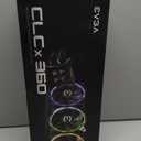 EVGA CLCx 360mm All-in-One LCD CPU Liquid Cooler, 3X 120mm PWM ARGB Fans, Intel, AMD,  400-HY-CX36-V1