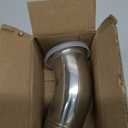 DERNORD Sanitary Hose Barb Pipe Fitting 2" Tri Clamp (64MM Ferrule) 45 Degree Elbow Tube OD 2"/51MM