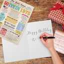 3 x OJsensai Cool 50th Birthday Gifts Decorations for Him Her, Retro 50 Years Old Birthday Card for Mom Dad, Best Fifty Bday Gift Ideas for Women Men (Funny Vintage)