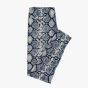 Lularoe Tall Curvy (TC fits Sizes 12-18) Snakeskin Blue Gray Buttery Soft Adult Leggings 7512-B10