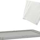 PawHut Pee Pad Holder 34" x 24.5", Foldable Indoor Potty Tray for Dogs, Large Training Pad Holder, Includes 3 Pee Pads, Anti-Slip & Easy to Clean