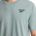 Reebok Mens Peak Short Sleeve T-Shirt, Standard Fit, Lightweight Cotton-Poly Fabric (Medium)