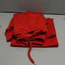 SUUKSESS Women 2 Piece Lounge Matching Set Off Shoulder Sweatshirt Wide Leg Sweatpant (Small, Red)