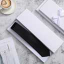 Shinylin 24 Pcs Gift Wrap Tie Boxes Valentines Men Women Sock Scarves Gifts Boxes with Lids 14 x 4.3 x 0.75'' Bulk Cardboard Paper Gift Box for Valentines Birthday Wedding Engagement (White)