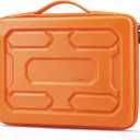 DOMISO 17 inch Laptop Sleeve with Handle Shockproof Waterproof EVA Protective Case for 17.3" ZBook Fury 17.3 G8/MSI GS73VR Stealth Pro/HP Envy 17/LG Gram 17"/ROG Strix GL702VS, Orange