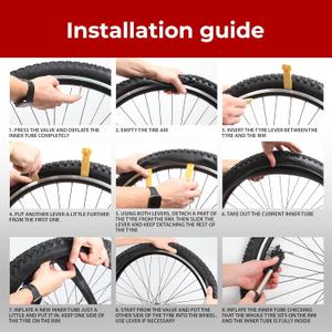 Fincci Pair 27.5 x 2.10-2.35 Inch Bike Inner Tubes, 48mm Schrader Valve – Pack of 1Ideal for Mountain, MTB, Road, and Hybrid Bicycles