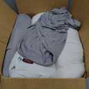 Meiz Pregnancy Pillows for Sleeping, Full Body Pregnancy Pillow with 300TC Comfy Pillowcase & Microfiber Inner Cover- for Back Support - 65 Inch (Grey) (Light Gray)