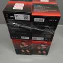 8 x TEKXYZ Reflex Ball with Counter App & Online Community, 2 Difficulty Levels Boxing Ball with Headband, Perfect for Reaction, Agility, Punching Speed, Fight Skill & Hand Eye Coordination Training (Black/Red)