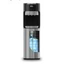 Brio Bottom Loading Water Cooler Dispenser for 5 Gallon Bottles - 3 Temperatures with Hot, Room & Cold Spouts, Child Safety Lock, LED Display with Empty Bottle Alert, Stainless Steel