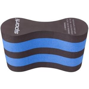 Sporti Pull Buoy for Women & Men or Beginners, EVA 5-Layer Pull Buoy Leg Float, Swimmer Accessories, Pool Training Aid (Black/Blue)