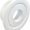 Retrofit Recessed Fire Sprinkler Escutcheon 1/2 in. IPS - Split 3 Piece in White - Depth Adjustment Range up to 3/4 in. for Fire Sprinkler Trim