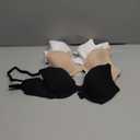 Fruit of the Loom Womens Smooth Cotton T-Shirt Bra - Ultra-Soft, Flexible, and Invisible Under Tees 34B 3pcs