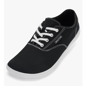 WHITIN Men's Wide Canvas Barefoot Sneakers | Zero Drop Sole | Minimalist Footwear Size 39