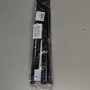 AIZESI 2Pack Tension Curtain Rod 23-46 Inch No Drilling Adjustable Black Tension Rod Extendable Spring Loaded Curtain Rods for Window Doorway Kitchen Closet Bathroom