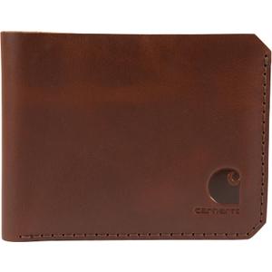 Carhartt Men's Craftsman Leather Wallets, Available in Multiple Styles and Colors (Brown (Bifold))