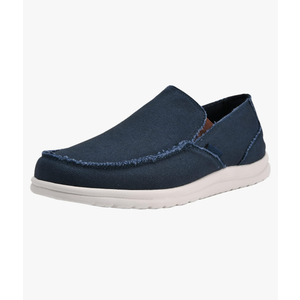 Canven Mens Canvas Shoes Slip On Loafers Deck Shoes Walking Lightweight Causal Slip-ons (Size 10)
