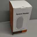 Space Heater, Portable Heater for Indoor Use, Small Electric Heaters with Overheat & Tip-Over Protection, Mini Desk Heaters for Office Bedroom Bathroom, Compact & Efficient Heating, White