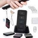 Key Finder and TV Remote Control Retriever - Trackers Locator, Keys, Purse - Keychain Tracker Beeper Tags - Find Your Lost Belonging Items Quickly