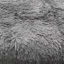 OLANLY Area Rugs for Living Room Bedroom, Machine Washable 4x5.9 ft Soft Fluffy Shaggy Bedside Rug, Indoor Floor Carpet for Kids Girls and Boys, Dorms, Nursery Rooms, Home Decor Aesthetic, Grey