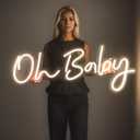 DIVATLA 38"x15" Large Oh Baby Sign for Backdrop - Oh Baby Neon Sign Dimmable Light Up Sign for Gender Reveal, Wedding, Birthday Party Bedroom Wall Decor